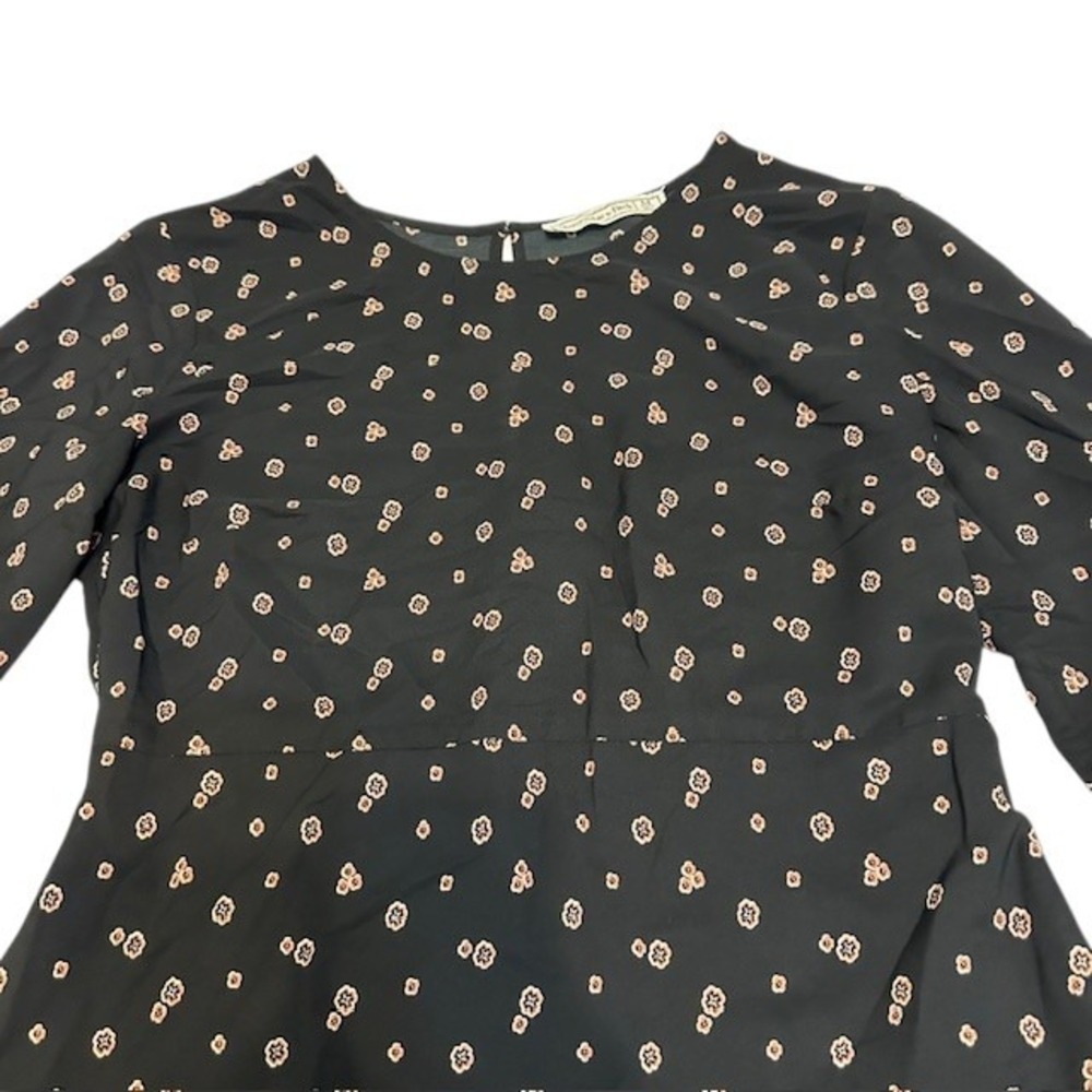 Abercrombie & Fitch Women's Paisley Long Sleeved Keyhole Dress Size Med - Picture 9 of 16